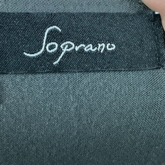 Soprano Gray & Black Color-block Dress, size large, Rayon/Spandex - Picture 7 of 8
